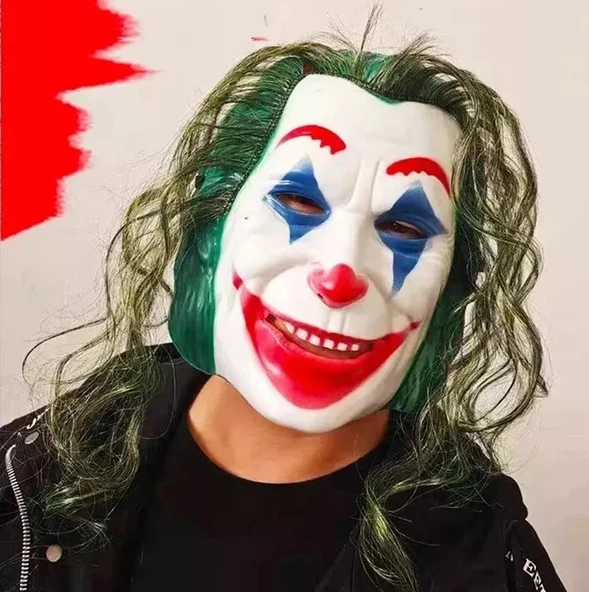 Joaquin Phoenix Joker Maskesi Yeşil Saçlı ürün görseli