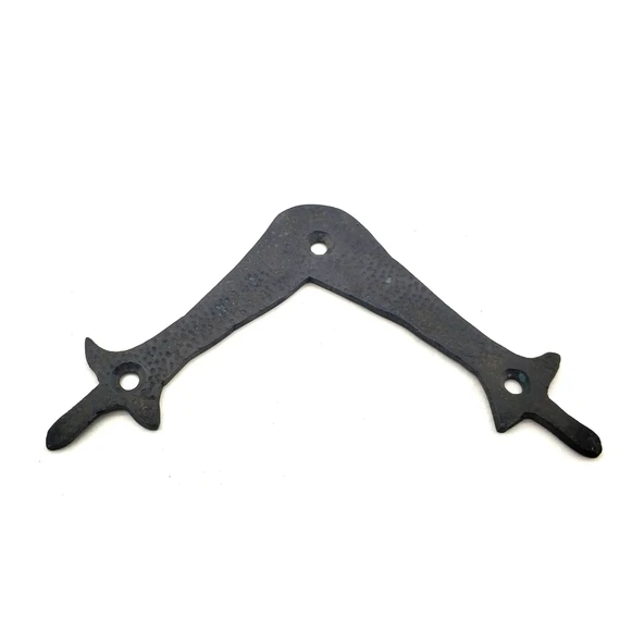 Antika Tarz Dekoratif Pirinç Zambak Gönye - Üst, 107x107 Mm, Oksit