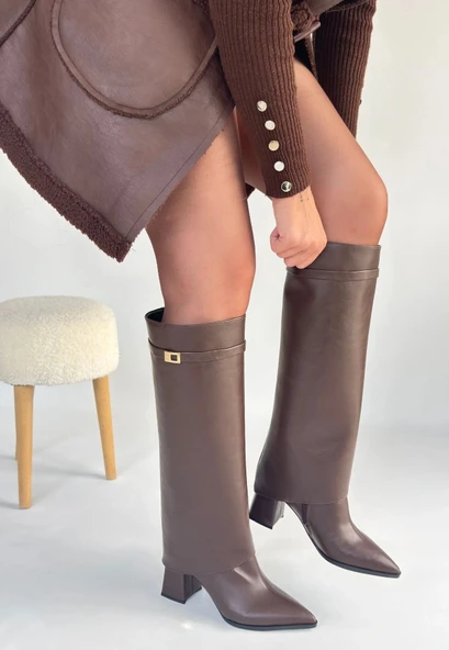 Jike Kahverengi Cilt Tak Çıkar Çizme - Resim 2