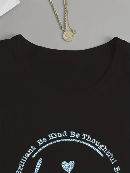 Kadın Uzun Kollu Bisiklet Yakabe Youdesenli Viskon Bluz - Resim 4