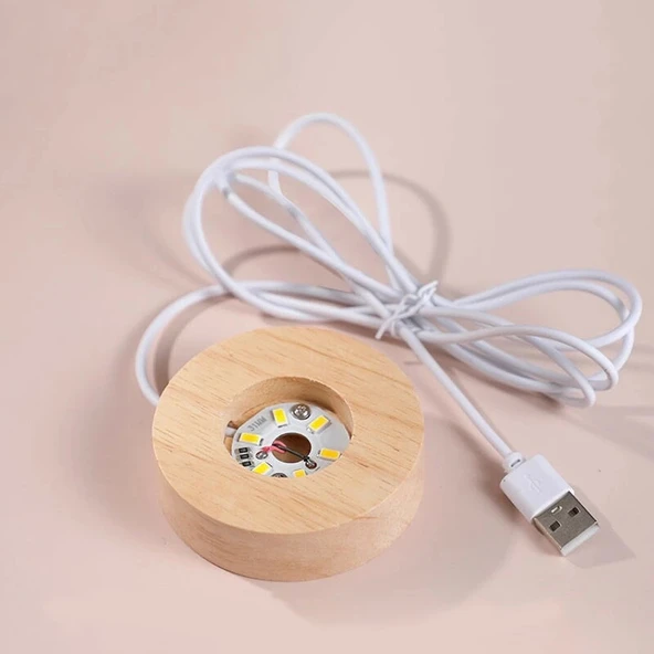 Toz Bulutu Tasarımlı Dekoratif Usb&039li Gece Lambası - Resim 2