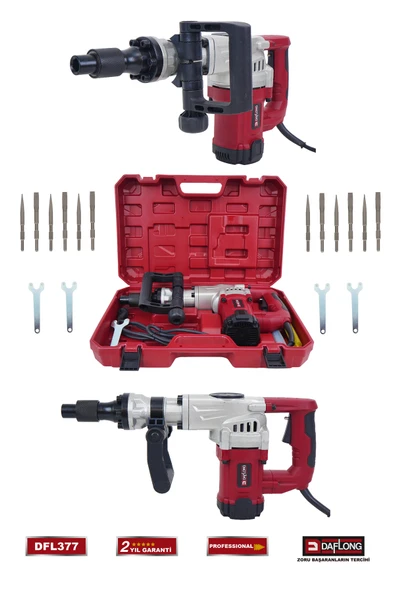 DAFLONG PROFESYONEL 5.5 KG BAKIR SARGILI TUTMA KOLLU KIRICI DELİCİ HİLTİ DFL-377 - 3