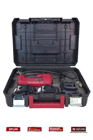 DAFLONG BRUSHLESS 21V DİJİTAL EKRAN ŞARJLI LASTİK ŞİŞİRME POMPASI DFL98 - 4