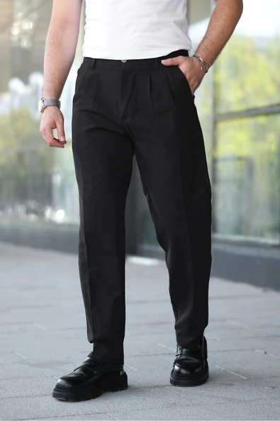 Yeni Sezon Baggy Keten Pantolon - 8