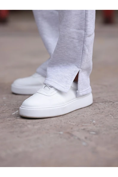 Kalın İçi Pamuklu Paça Detaylı Rahat Eşofman - 3