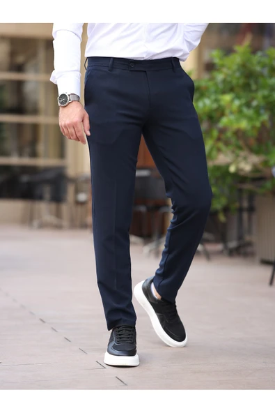 A Kalite Slim Fit Likralı Kumaş Pantolon - 10