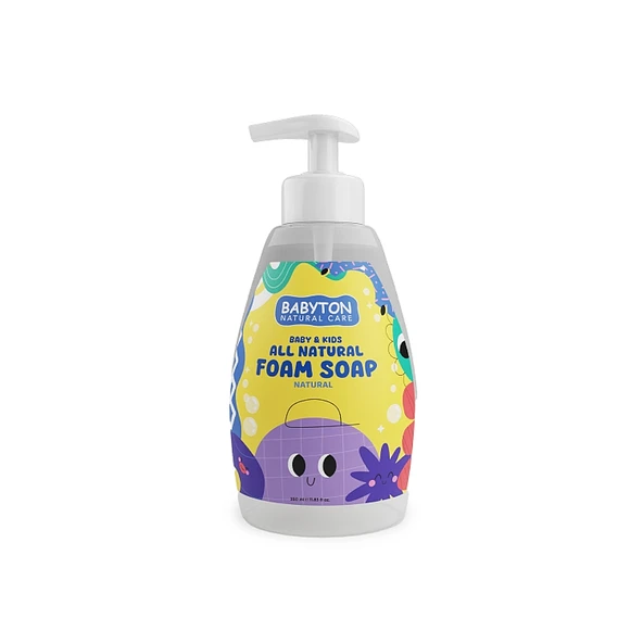 Babyton Baby & Kids All Natural Foam Soap Aromasız Doğal Köpük Sabun 350 ml ürün görseli