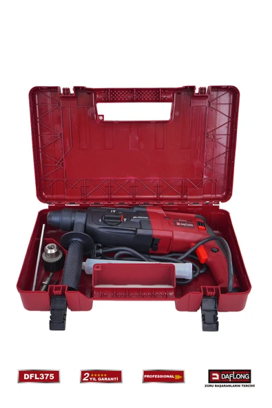 DAFLONG PRO BAKIR SARGILI METAL ŞANZUMAN DARBELİ MATKAP KIRICI DELİCİ 2-28MM HİLTİ DFL-375 - 4