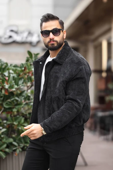 Old Money Culture Oversize Baharlık Kadife Ceket - Resim 9