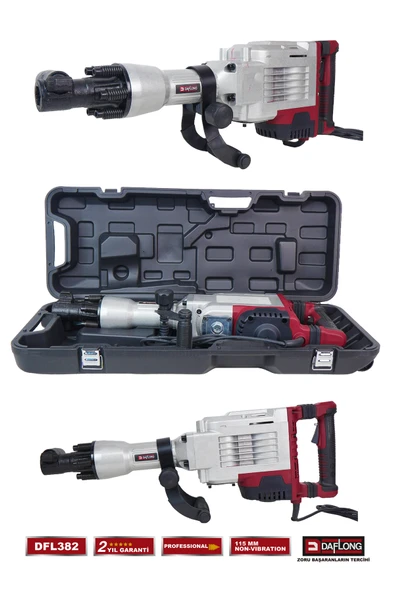 DAFLONG ÇANTALI BAKIR SARGILI TUTMA KOLLU TİTREŞİM EMİCİ 115MM 21 KG KIRICI HİLTİ DFL382 - 3