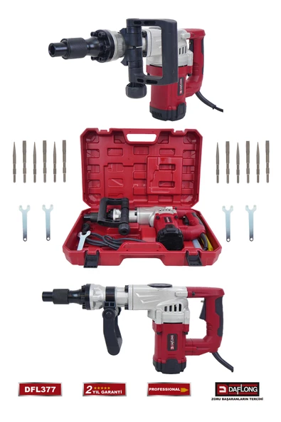 DAFLONG PROFESYONEL 5.5 KG BAKIR SARGILI TUTMA KOLLU KIRICI DELİCİ HİLTİ DFL-377