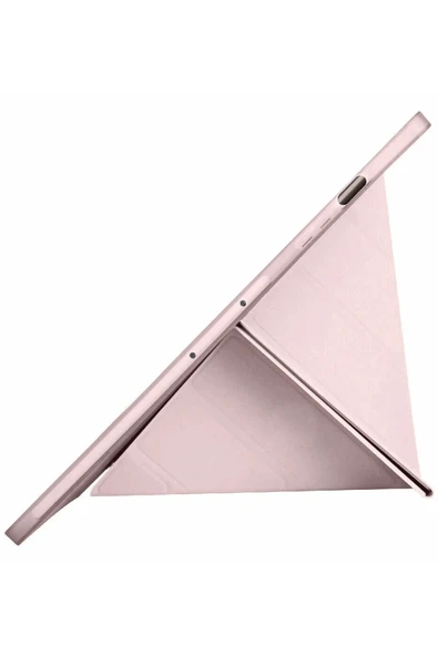 Litae Trend BFS  Samsung Galaxy X610 Tab S9 FE Plus 12.4 Kılıf Kalemlikli Mars Tablet Kılıfı - Rose Gold - Resim 5