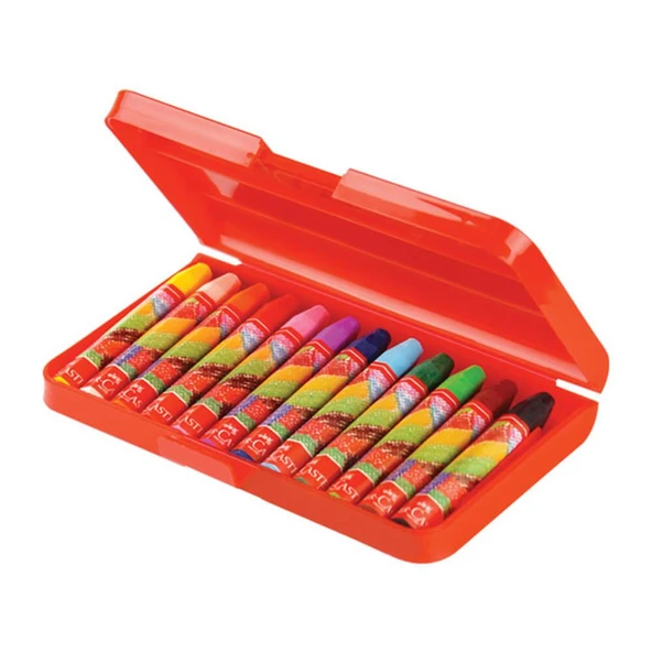 Faber-Castell Altıgen Pastel Plastik Kutu12'li - Resim 2