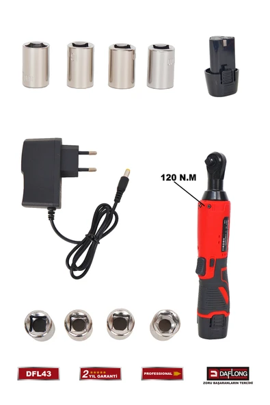 DAFLONG PRO 1/2 120NM ŞARJLI CIRCIR DFL-43 - 2