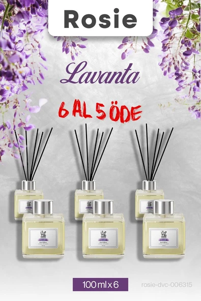 Lavanta 6 AL 5 ÖDE, Rosie Çubuklu Oda Kokusu 100 ml ürün görseli