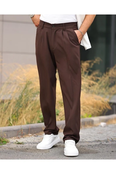 Baggy Kumaş Pantolon - 4