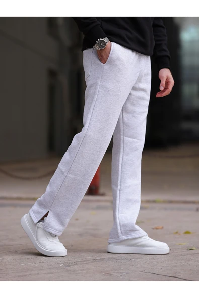 Kalın İçi Pamuklu Paça Detaylı Rahat Eşofman - 2