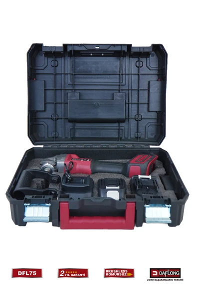 DAFLONG PRO 180MM ŞARJLI KOMÜRSÜZ 6 KADEME DEVİR AYARLI PASTA CİLA POLİSAJ MAKİNASI+SPİRAL DFL-75 - Resim 4