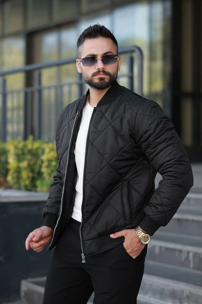 Şık Unisex Kapitone Dar Kalıp Old Money Kolej Ceket - Zamansız ve Konforlu Stil ürün görseli 1