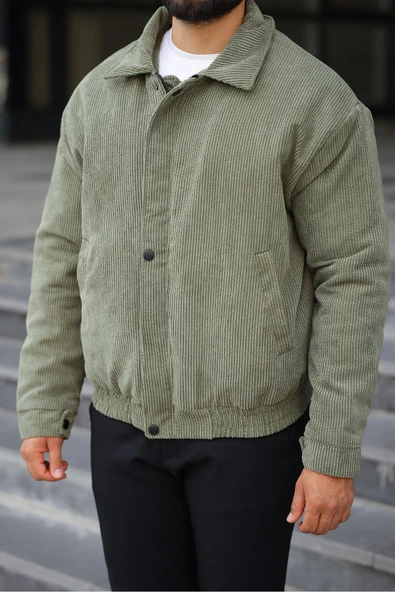 Unisex Yeni Sezon Kapitone Dolgulu Oversize Vintage - 4