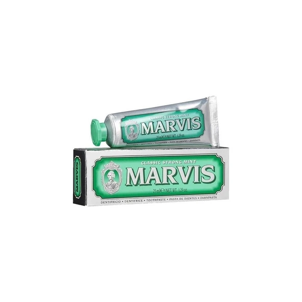 Marvis Classic Strong Mint Diş Macunu 25 ml Nane Aromalı Ağız Bakımı için Güçlü Formül ürün görseli