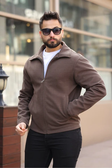 Şık ve Basic Slim Fit Kaşe Ceket - 6