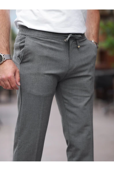 Slim Fit Likralı Jogger Pantolon - 2