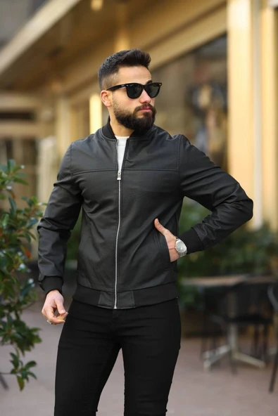 ERKEK BOMBER CEKET - Resim 8