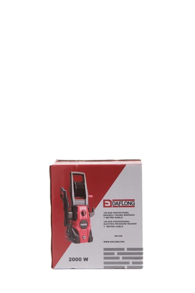 DAFLONG 180 BAR 2000W PROFESYONEL YUMUŞAK TEMİZLEME FIRÇALI YÜKSEK BASINÇLI ARAÇ YIKAMA MAKİNASI - Resim 6