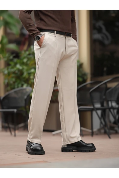 Rahat Kalıp Old Money Kumaş Pantolon - 3