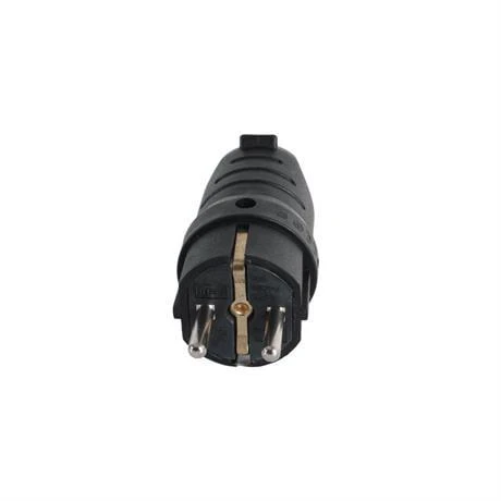 Byes 1X16A 220v Monofaze Kauçuk Kulplu Eğik Fiş IP44 ( 5 Adet ) - Resim 2