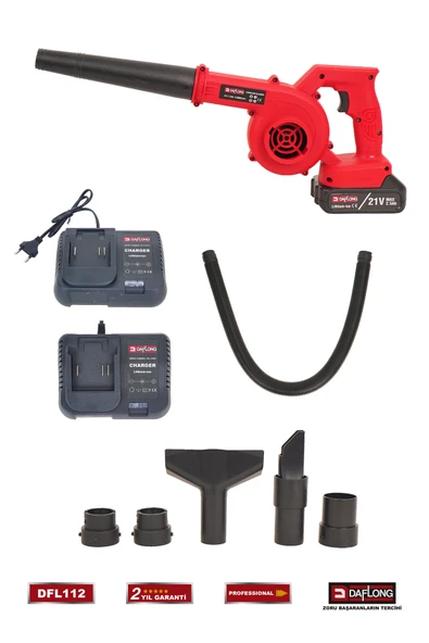 DAFLONG PRO ŞARJLI 6 BAŞLIKLI KIZAKLI HAVA ÜFLEME MAKİNASI DFL-112 - Resim 2