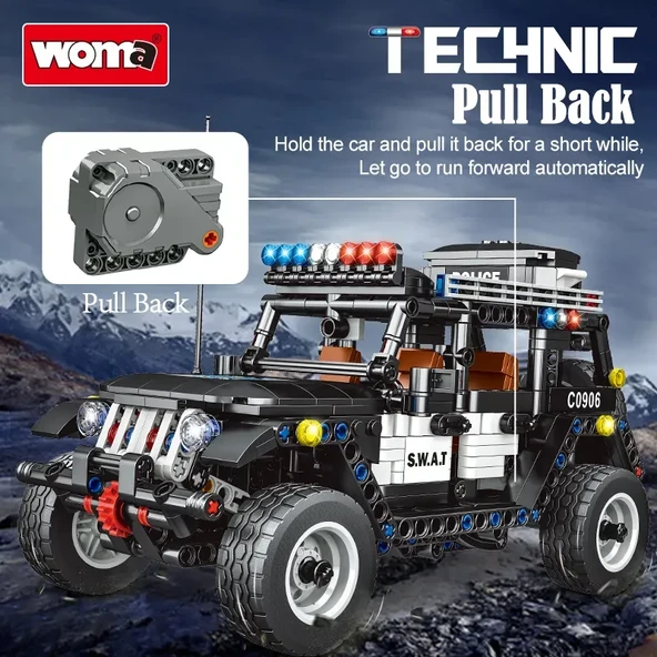 Amazon'un Çok Satan SWAT Özel Polis Araç Modeli TuğlaYapı Blok Set:787 PARÇA - 6