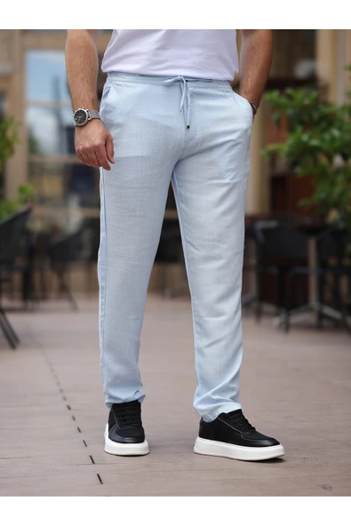 Keten Jogger Pantolon - 12