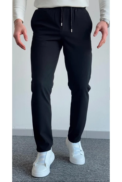 Esnek Rahat Beli Lastikli Jogger Pantolon - 3