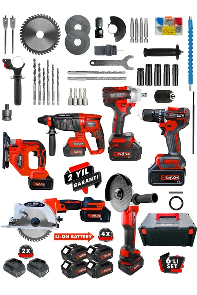 DAFLONG PROFESSİONEL KÖMÜRSÜZ BAKIR SARGILI ÇELİK SANZUMAN 6'LI SET SUNTA KESME +DEKOPAJ