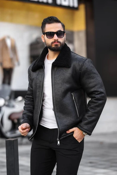 İçi Kürklü A Kalite Napa Deri Mont / Ceket ürün görseli 1