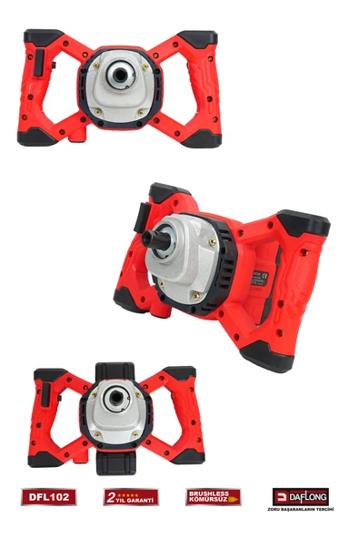 DAFLONG PROFESYONEL KÖMÜRSÜZ ŞARJLI BOYA HARÇ KARIŞITIRICI DFL-102 - Resim 4