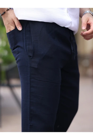 Müslin Kumaş Hafif Rahat Jogger - 6