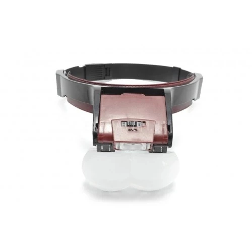 Lens Takmalı 4 Lens , Led Lambalı Şapka Tip Büyüteç - Resim 5