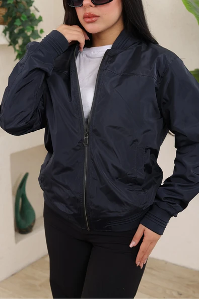 KADIN TAM KALIP  BOMBER CEKET - 6