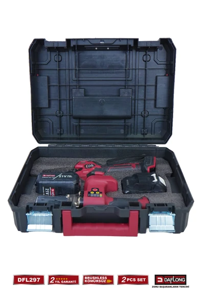 DAFLONG PRO KÖMÜRSÜZ 2'Lİ SET PVC BORU KAYNAK MAKİNASI +ŞARJLI PVC BORU MAKASI DFL-297 - 5