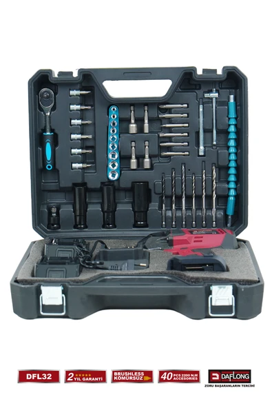 DAFLONG PRO DİJİTAL EKRANLI DİJİTAL AYARLANABİLİR DEVİRLİ 2200 TORK SOMUN SIKMA MAKİNA DFL-32 - Resim 4