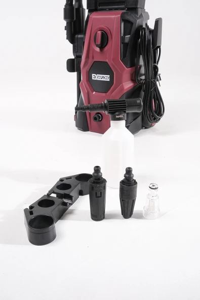 DAFLONG 180 BAR 2000W PROFESYONEL YUMUŞAK TEMİZLEME FIRÇALI YÜKSEK BASINÇLI ARAÇ YIKAMA MAKİNASI - Resim 5