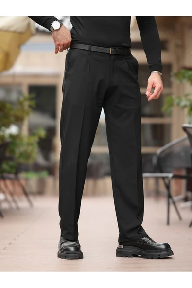 Rahat Kalıp Old Money Kumaş Pantolon - 6