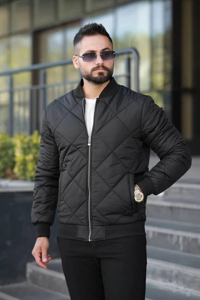 Şık Unisex Kapitone Dar Kalıp Old Money Kolej Ceket - Zamansız ve Konforlu Stil - Resim 6