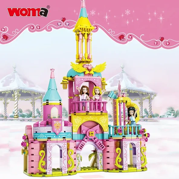 Kız Prenses Melek Aşk Kalesi Küçük Taşları Birleştirme Oyunu PCS:395 PARÇA