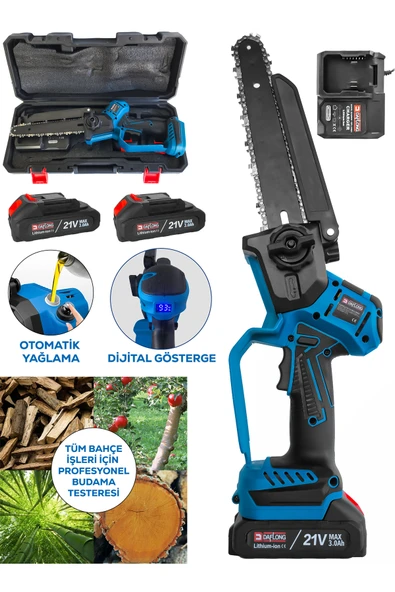 DAFLONG PROFESYONEL DİJİTAL GÖSTERGELİ OTOMOTİK YAĞLAMALI BRUSHLESS MOTOR DAL BUDAMA MAKİNASI - Resim 2