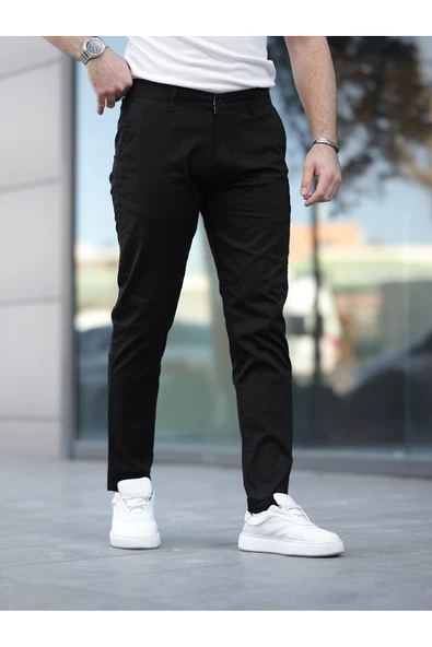 Slim Fit Chino Keten Pantolon - 10