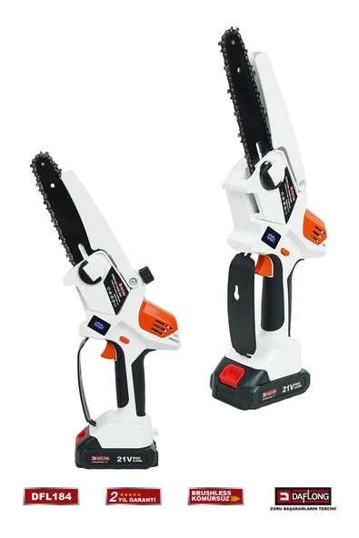 DAFLONG PRO DİJİTAL GÖSTERGELİ OTOMATİK YAĞLAMALI 2 METRE TELESKOP KUL UZATMALI 8 INÇ BUDAMA DFL-184 - Resim 3